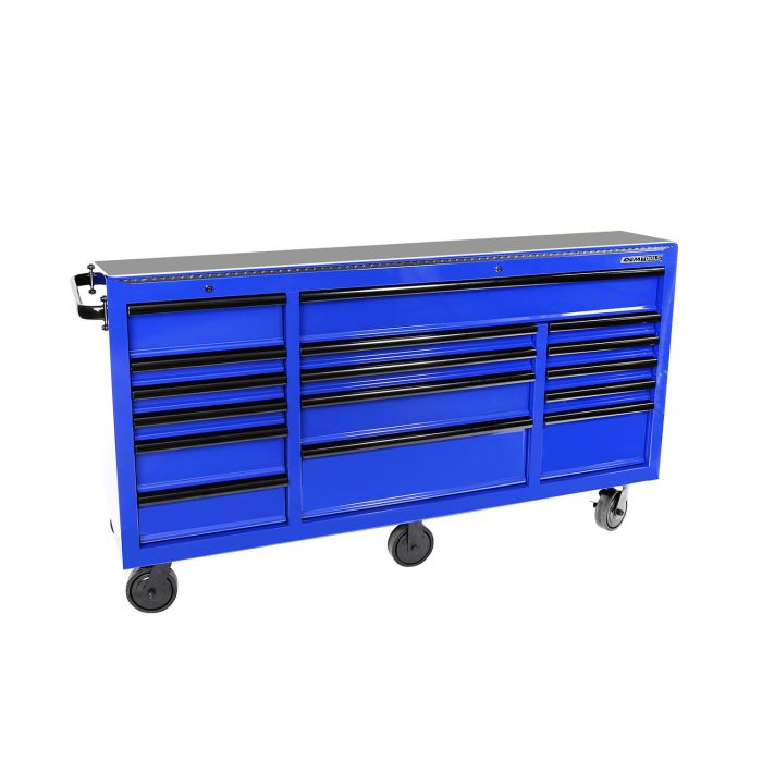 OEMTOOLS 24739 Professional Series 72 Inch 16 Drawer Tool Cabinet - Blue