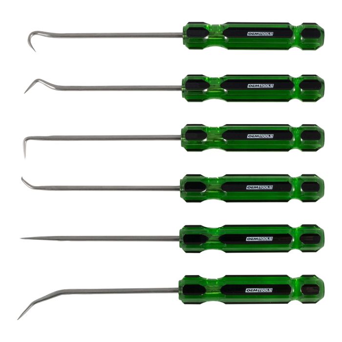 OEMTOOLS 26545 6 Piece Hook and Pick Set w/ Acetate Handle