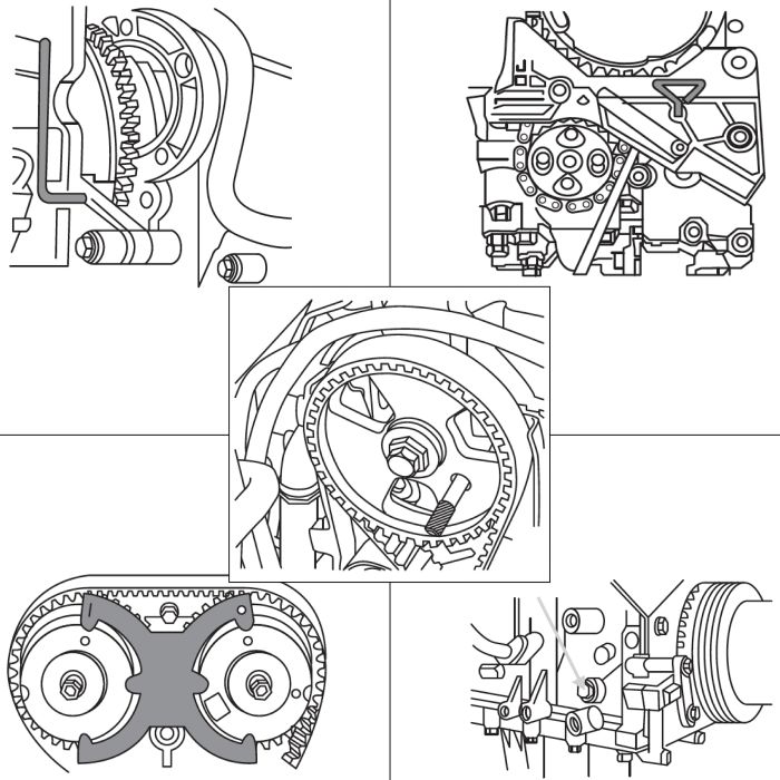 OEMTOOLS 27405 Engine Timing Tool Set for Ford 1.6L 16V-VCT