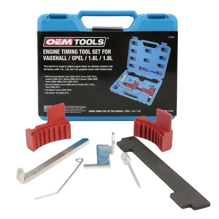 OEMTOOLS 27407 Engine Timing Tool Set for Vauxhall/ Opel/ 1.6L