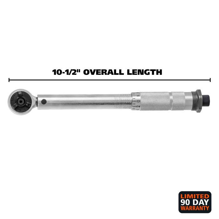 GreatNeck MATW1 3/8 Drive Click Style Torque Wrench (120-960