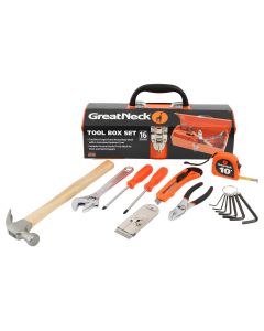 GreatNeck 125 Piece Marine Tool Kit for Boats, Waterproof Case,  Chrome-Plated Tools